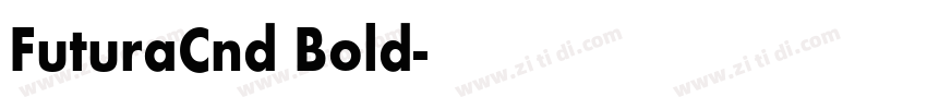 FuturaCnd Bold字体转换